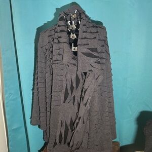 Elegant Charcoal Women's Cape